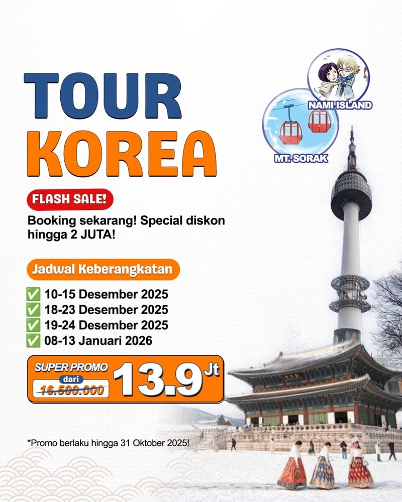 Paket Tour Korea Desember