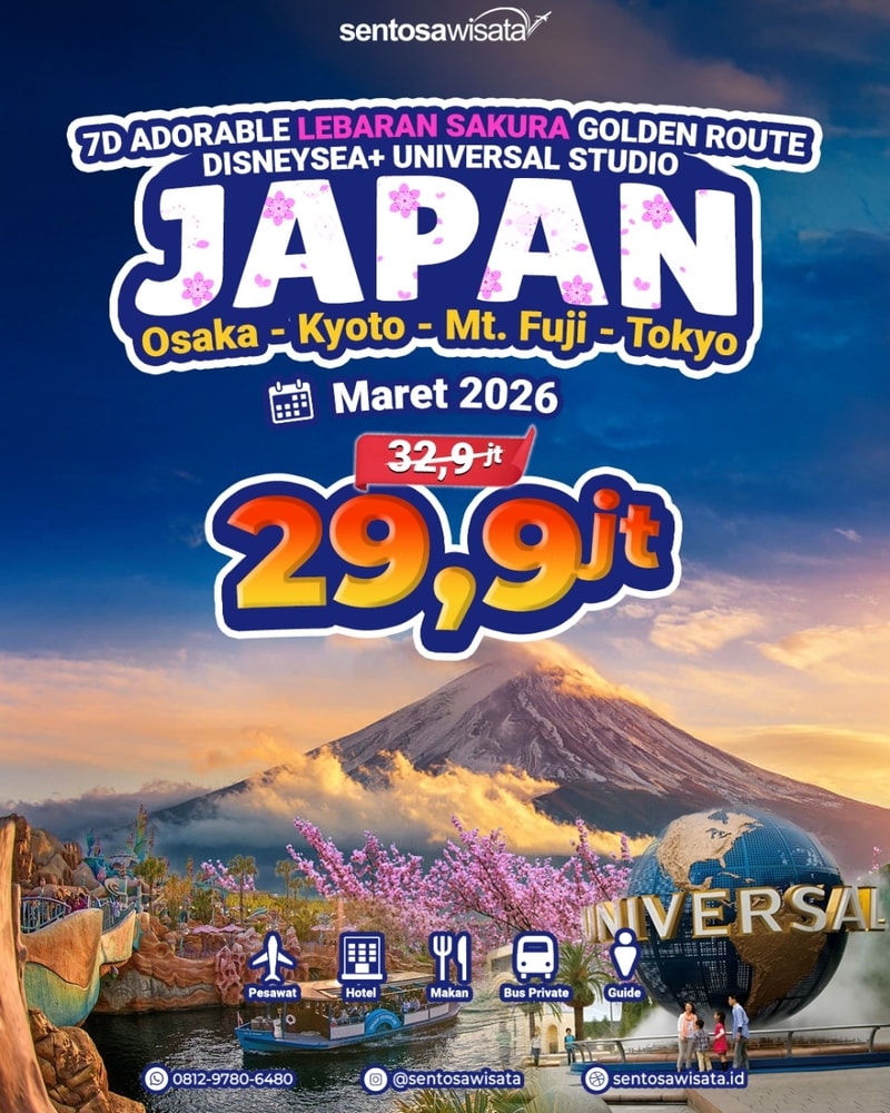 Paket Tour Jepang Libur Lebaran Maret April