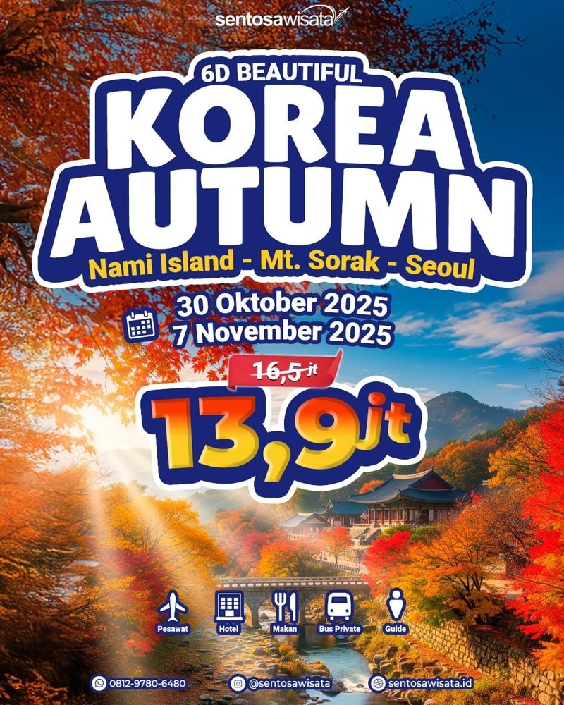 Paket Tour Korea Autumn