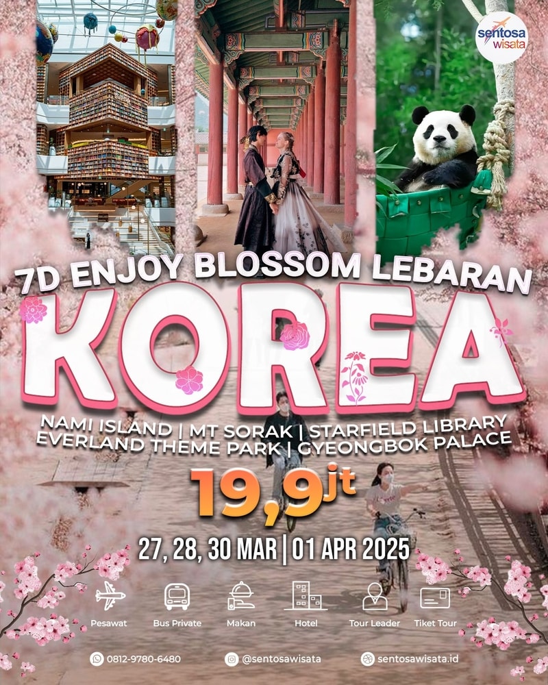 Paket Tour Korea Selatan Lebaran 2025