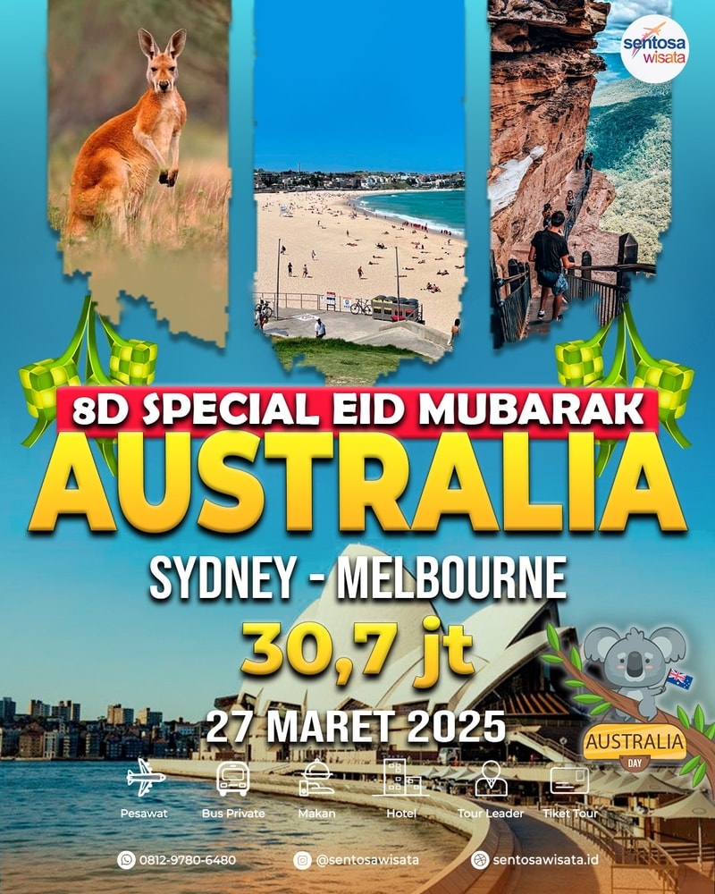 Paket Tour Australia Libur Lebaran 2025