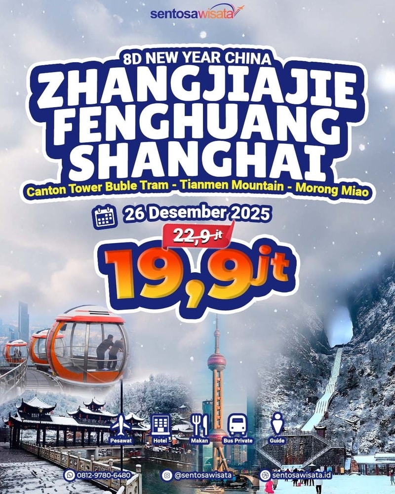 Paket Tour Akhir Tahun China Shanghai