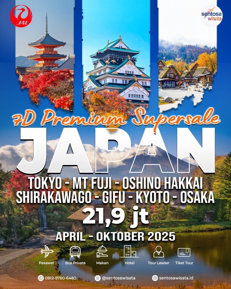 Paket Tour Jepang Shirakawago 2025