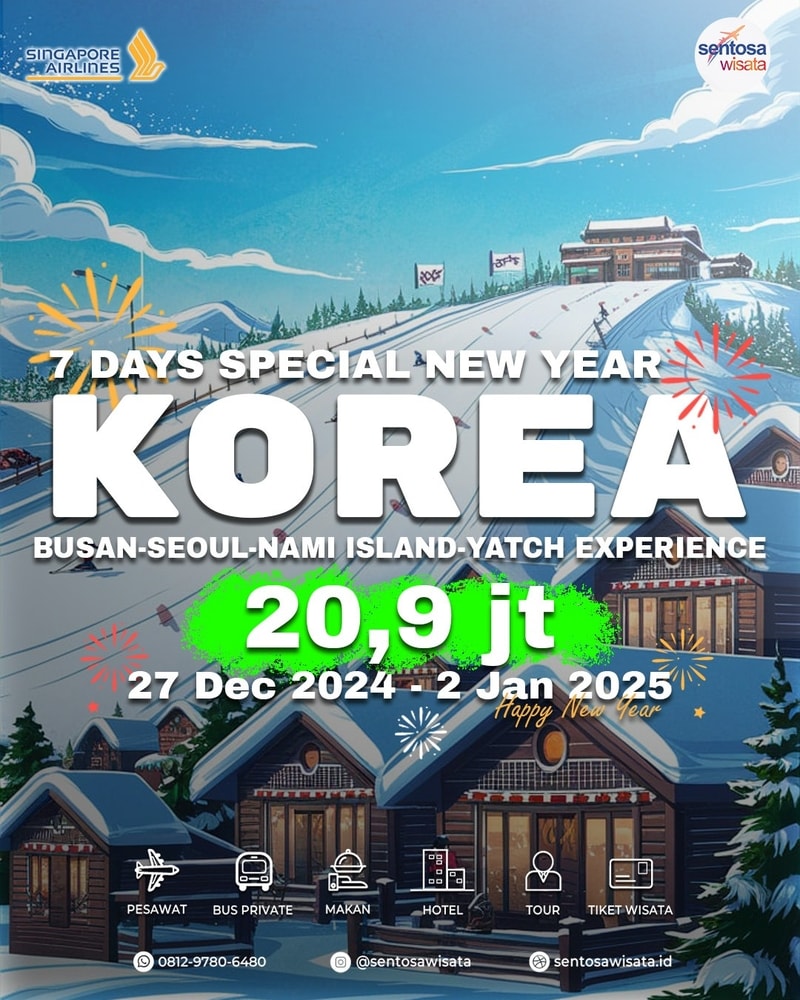 Paket Tour Tahun Baru Korea Seoul Busan