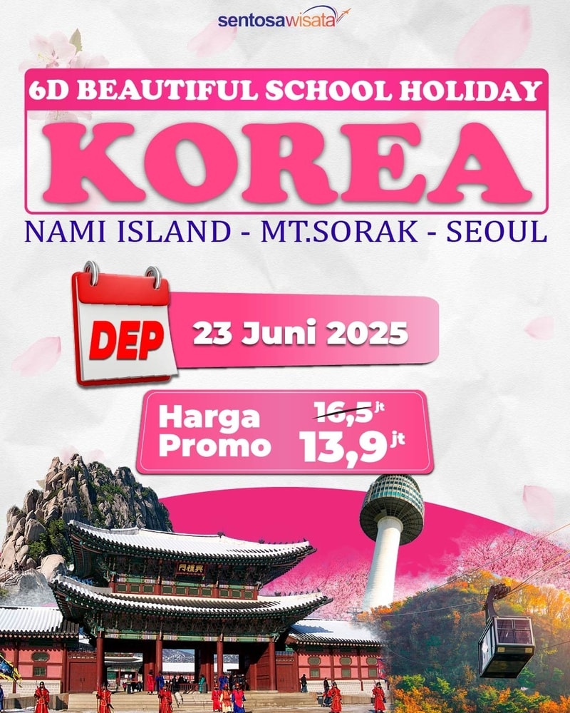 Paket Tour Korea School Holiday