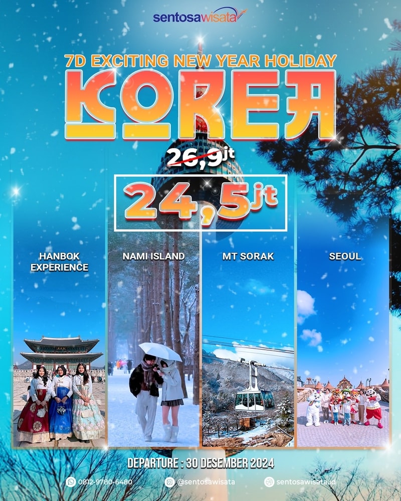 Paket Tour Tahun Baru Korea