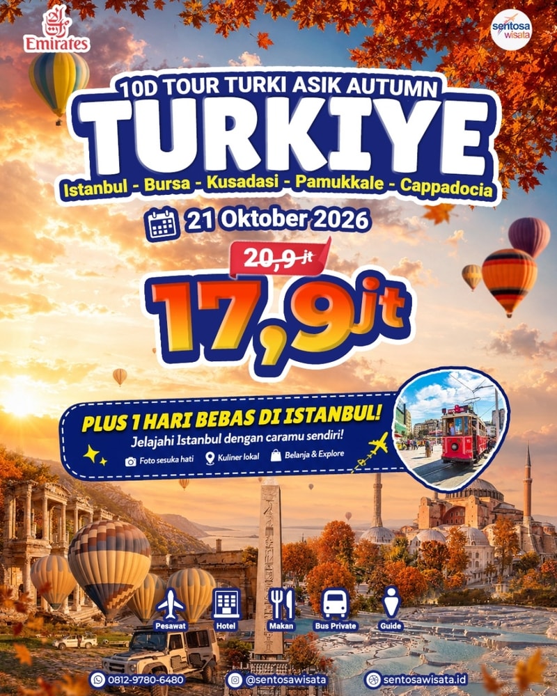 paket tour turki autumn