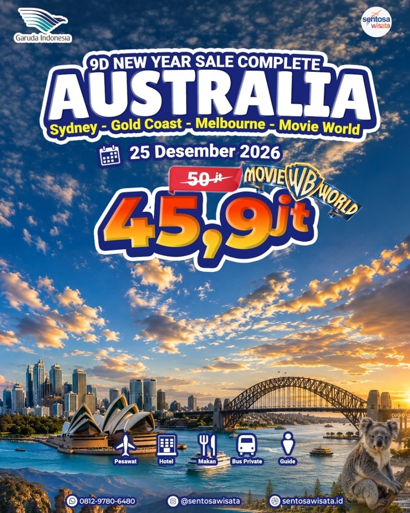 tour australia akhir tahun