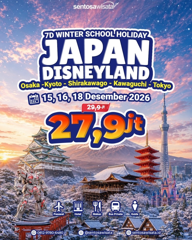 paket tour jepang disneyland desember