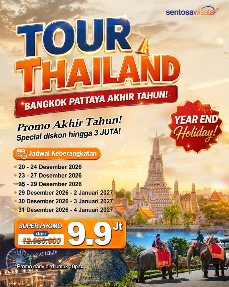paket tour thailand tahun baru