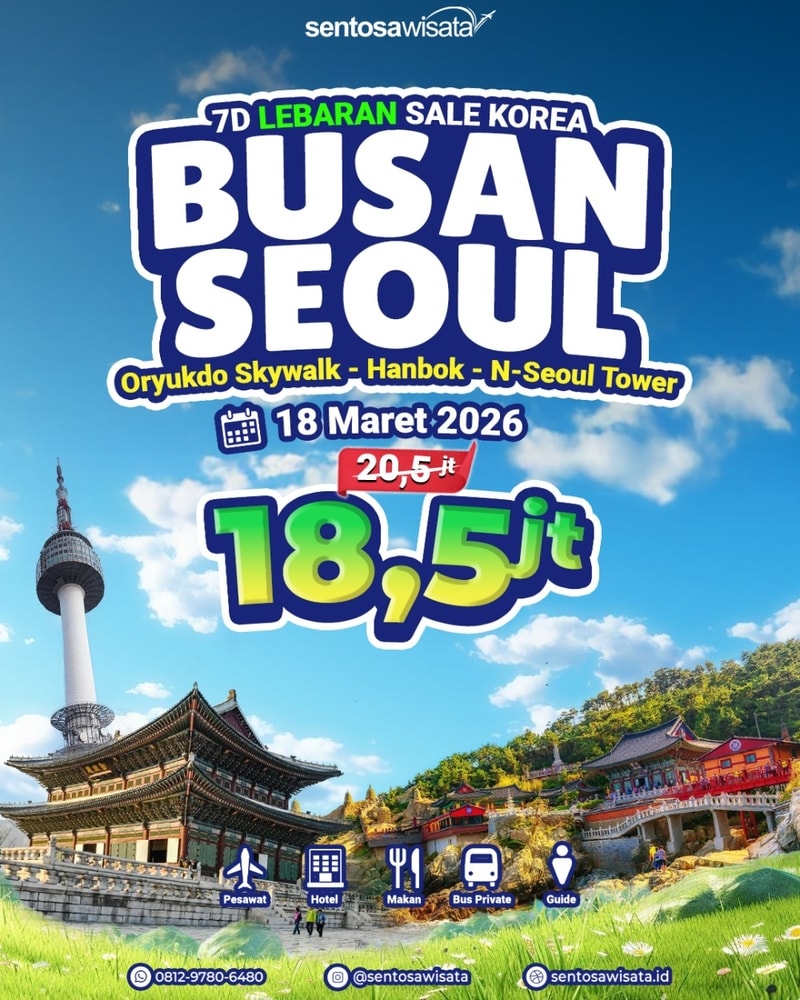 paket tour korea busan seoul, lebaran
