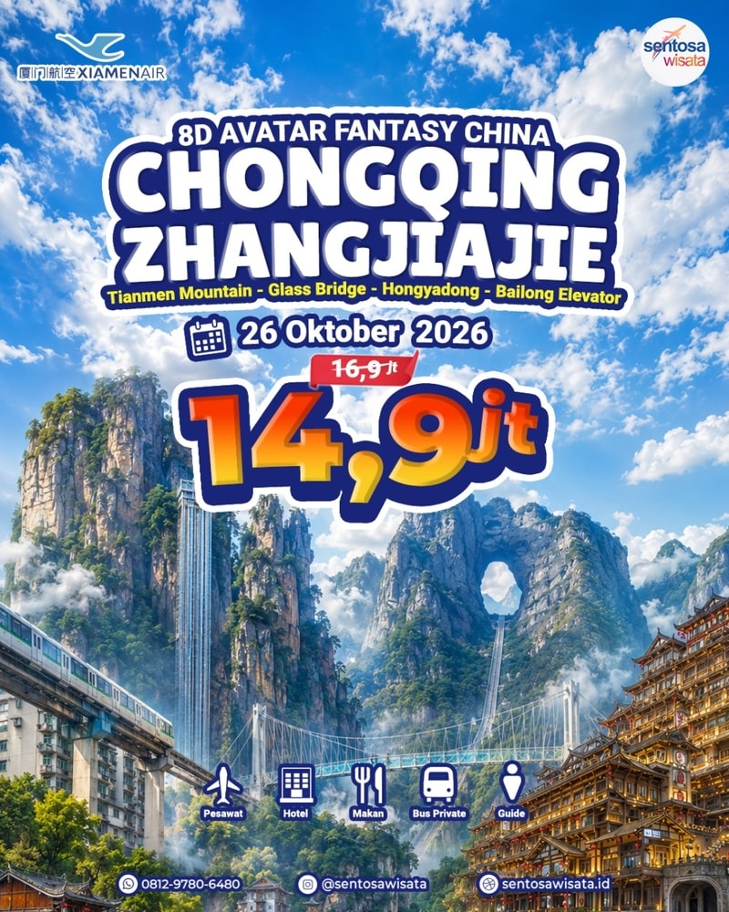 tour china chongqing zhangjiajie 2026