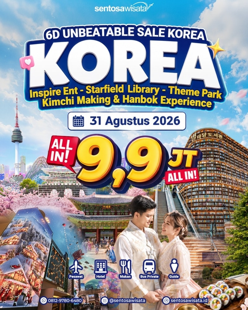 paket tour korea murah