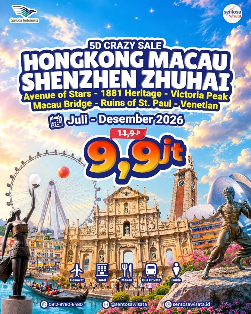 Paket tour hongkong murah