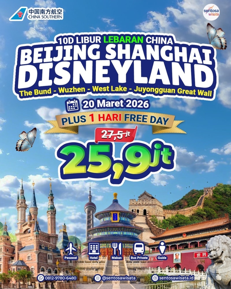 Paket tour china libur lebaran