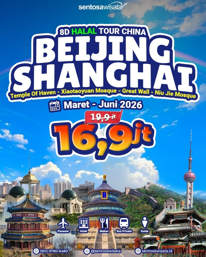 paket tour china halal