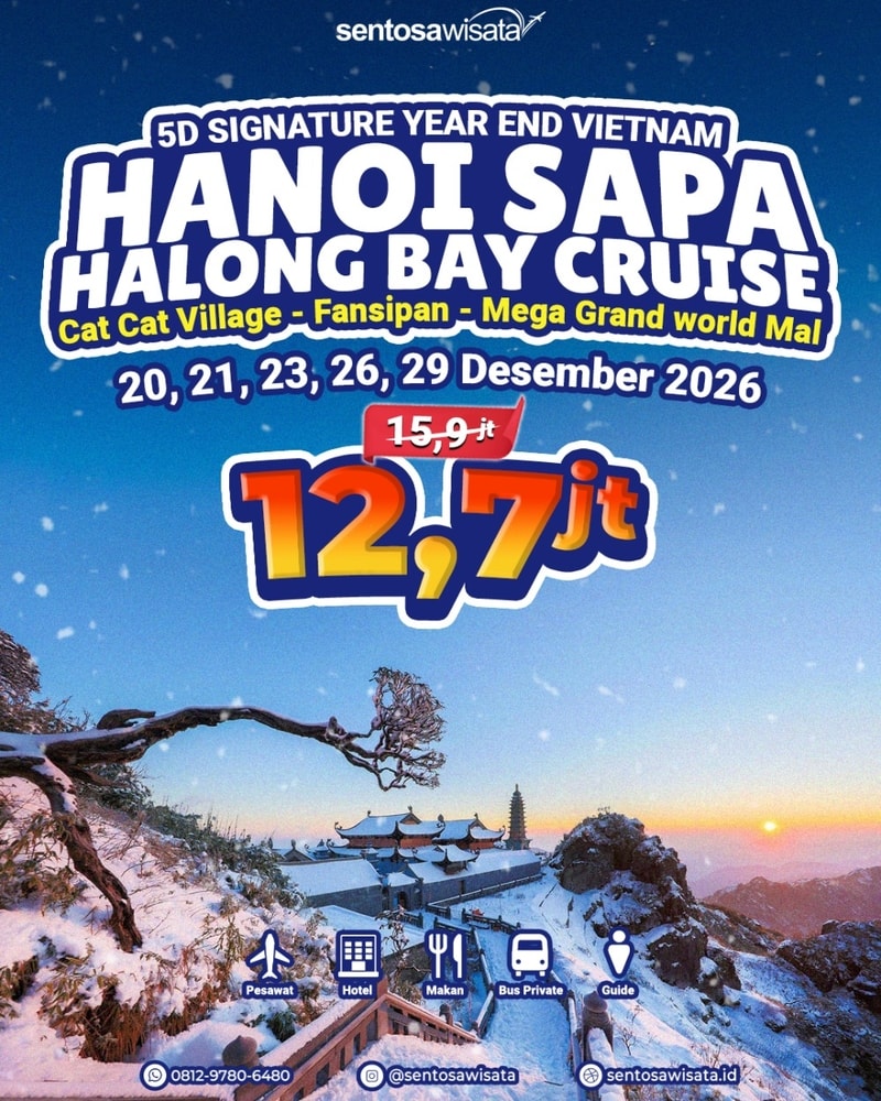 Paket tour vietnam tahun baru