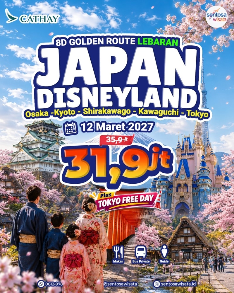 Paket Tour Jepang Libur Lebaran Maret April