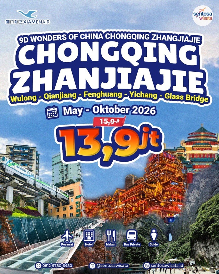 Paket Tour Chongqing Murah