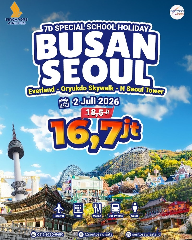 Paket Tour Busan Seoul Libur Sekolah 2026