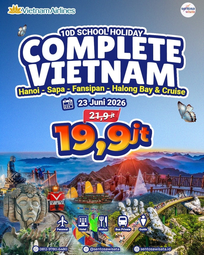 paket tour vietnam libur sekolah