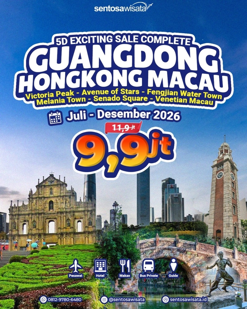 Paket tour hongkong guangzhou