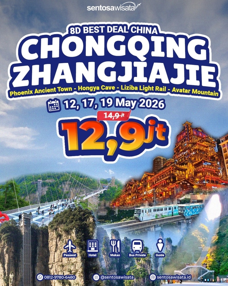 TOUR CHONGQING ZHANGJIAJIE MURAH