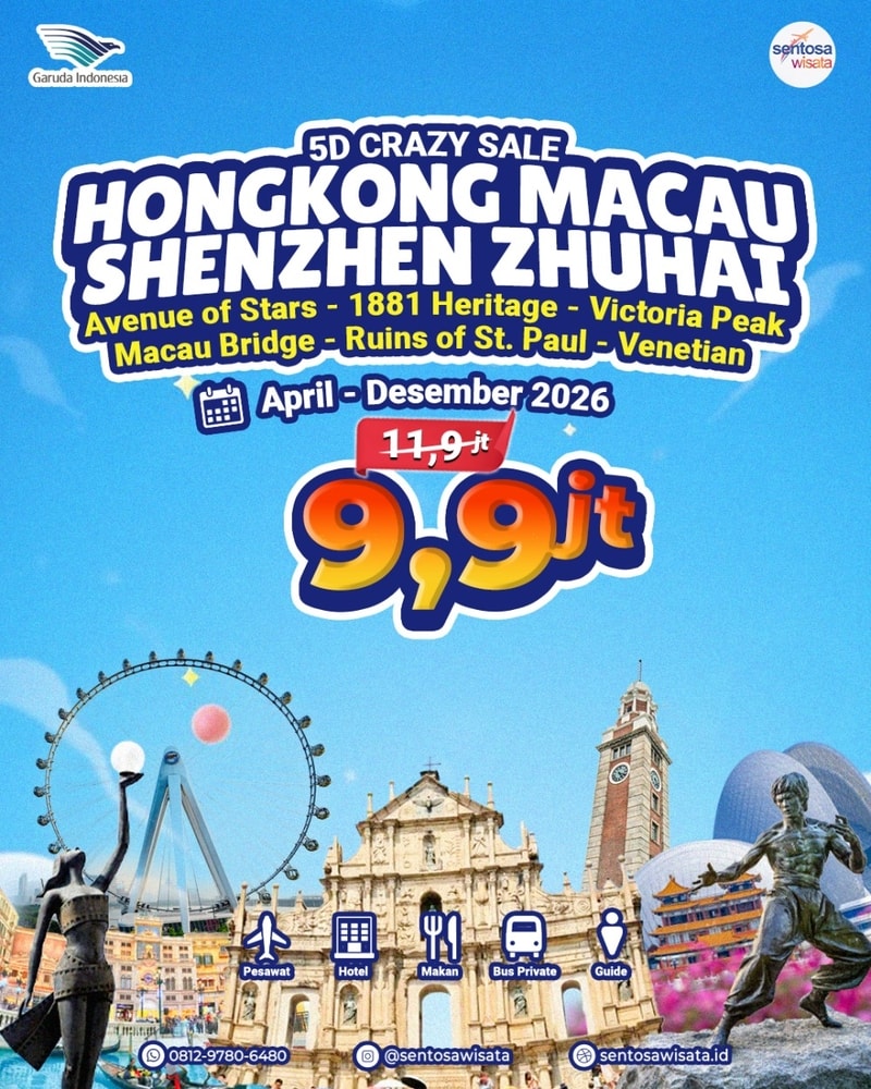 Paket tour hongkong murah