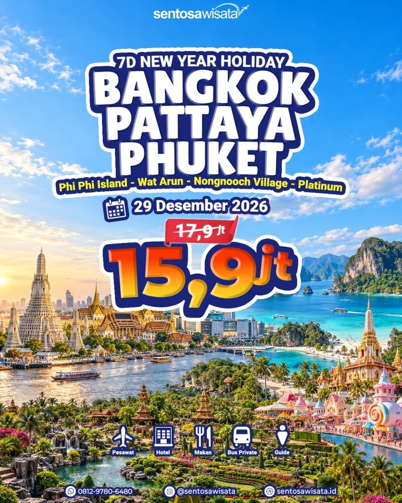 paket tour thailand tahun baru