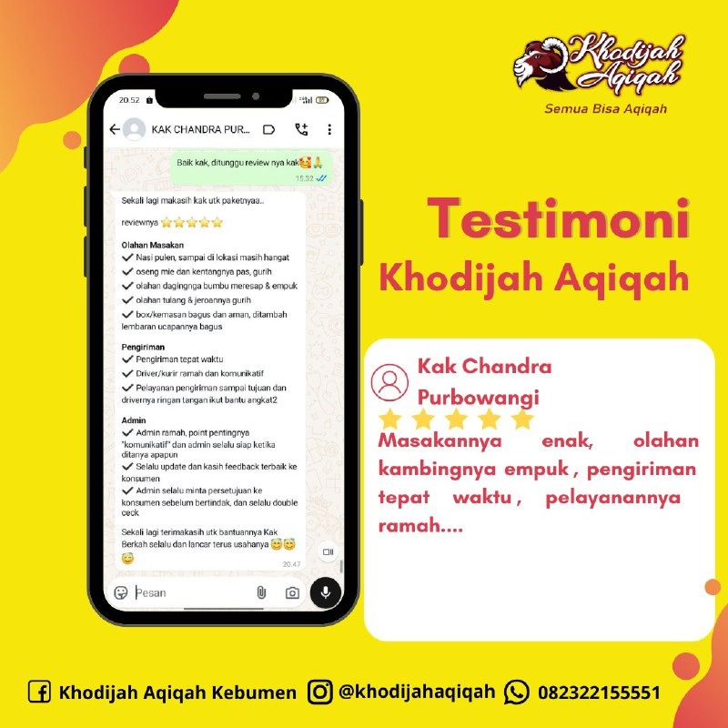 Testimoni dari Kak Chandra
Purbowangi Buayan