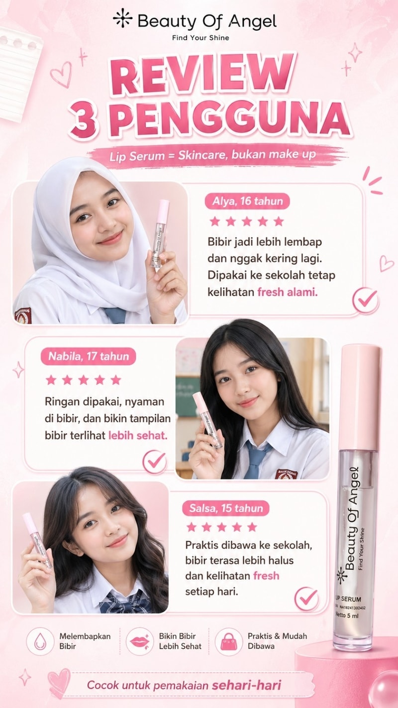 Beauty Of Angel Lip Serum — Promo Spesial B11 — Fitur & Manfaat 4