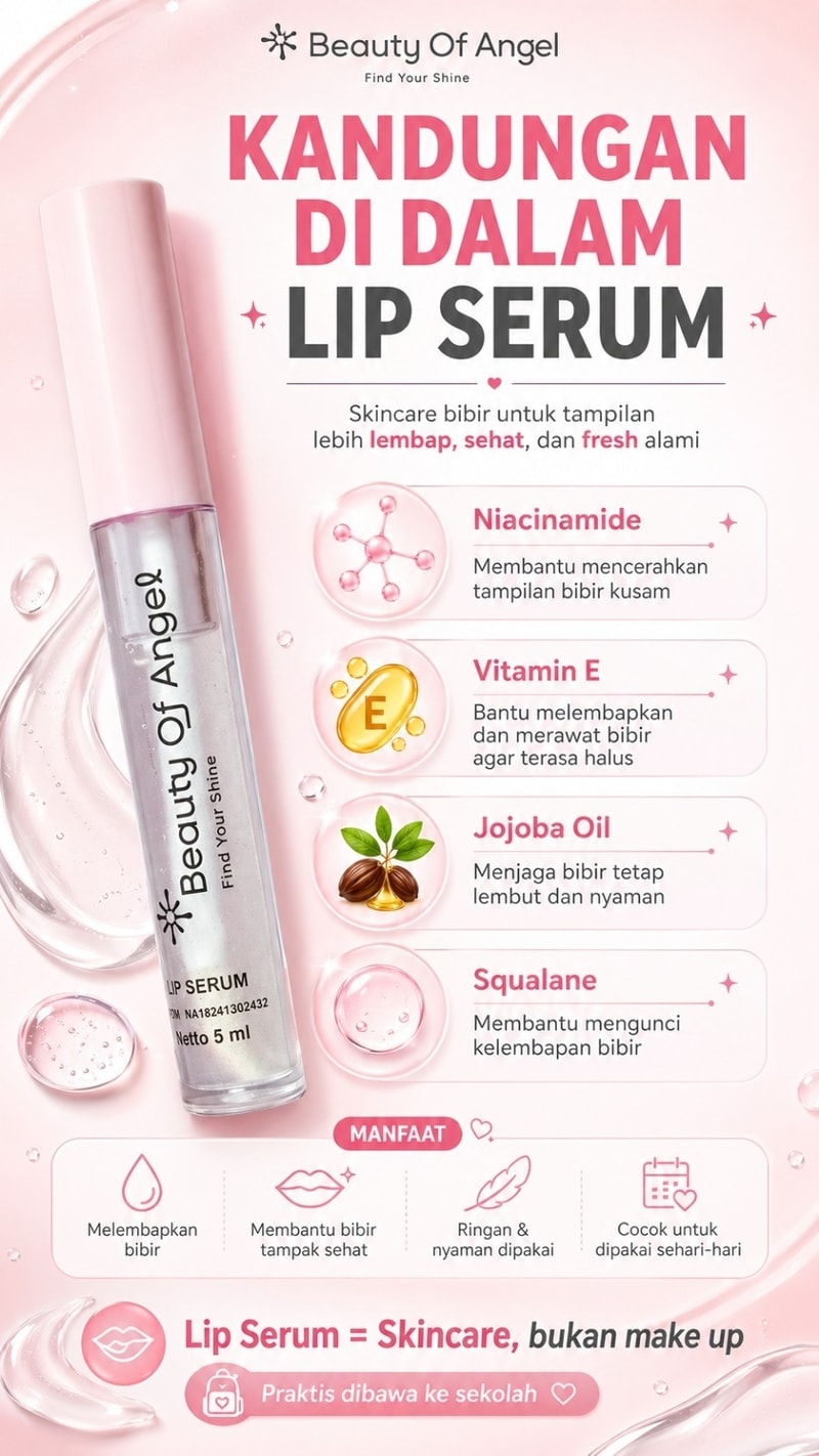 Beauty Of Angel Lip Serum — Promo Spesial B11 — Fitur & Manfaat 3