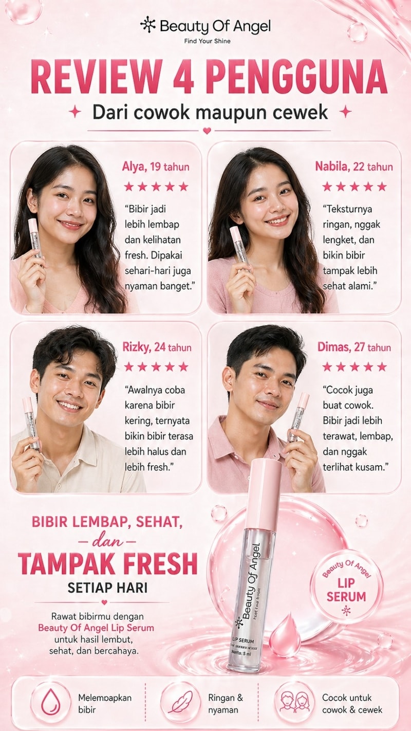 Beauty Of Angel Lip Serum — Promo Spesial B12 — Fitur & Manfaat 8