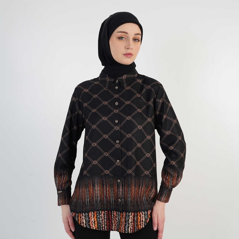 HIKMAT B1349 - Baraka Lines Blouse