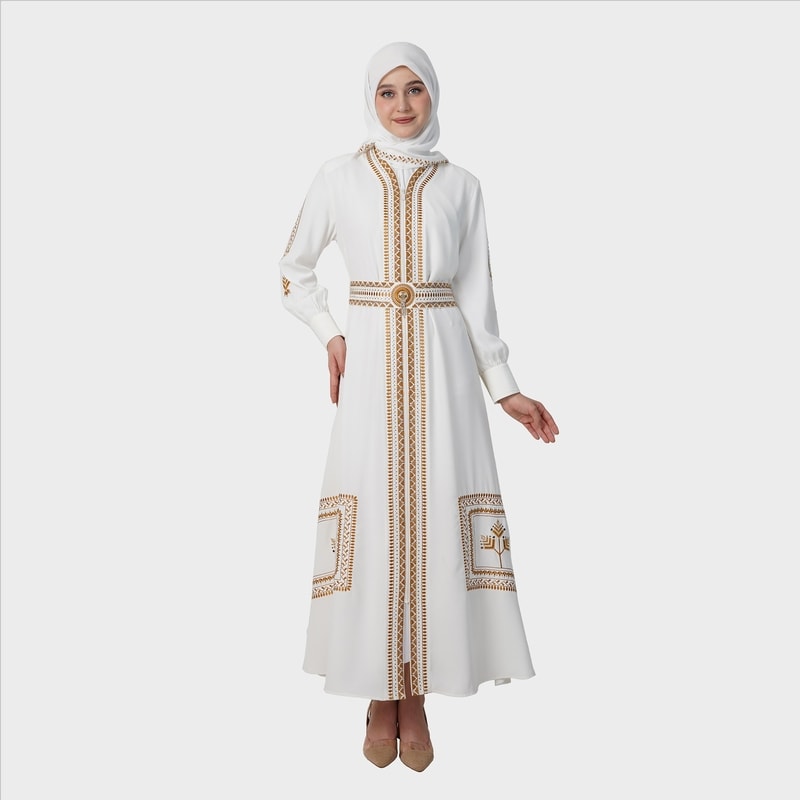 HIKMAT A9866 - Zahra Gold Abaya