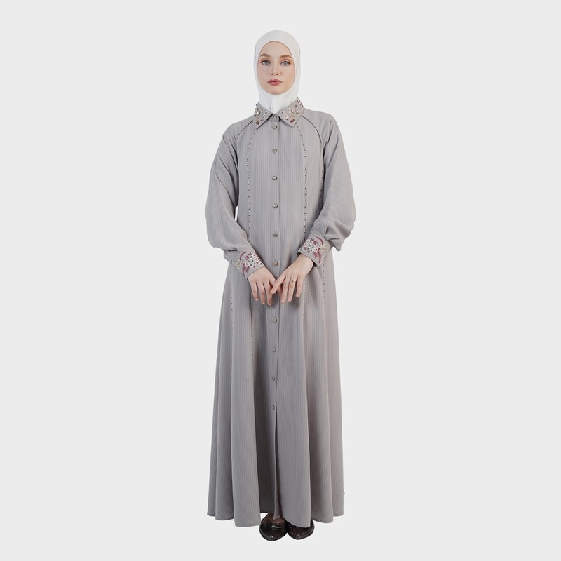 HIKMAT D7720 - Liora Stripe Dress