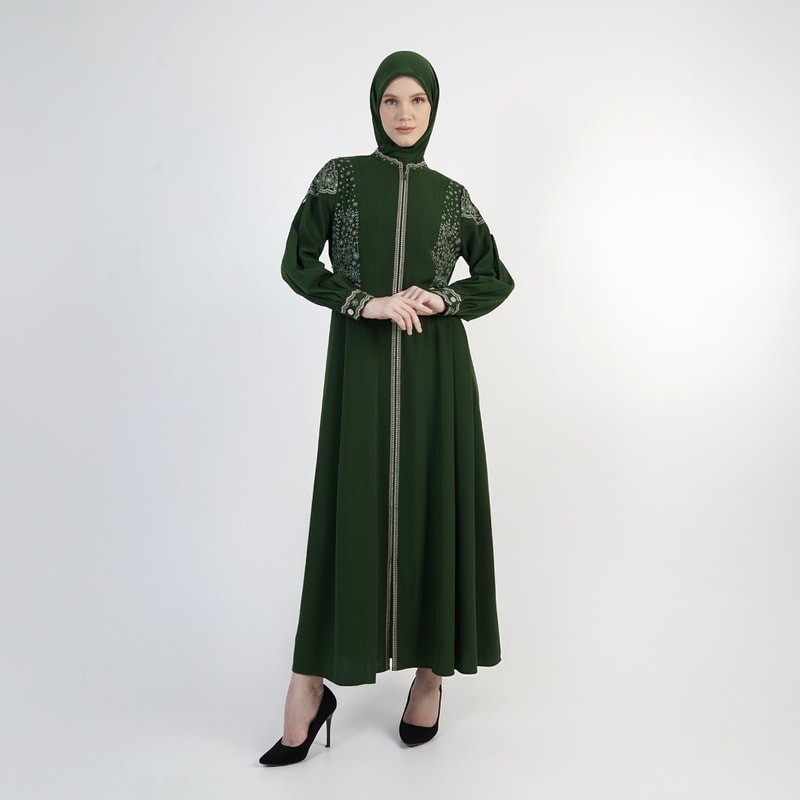 HIKMAT A3868 - Wild Grace Abaya