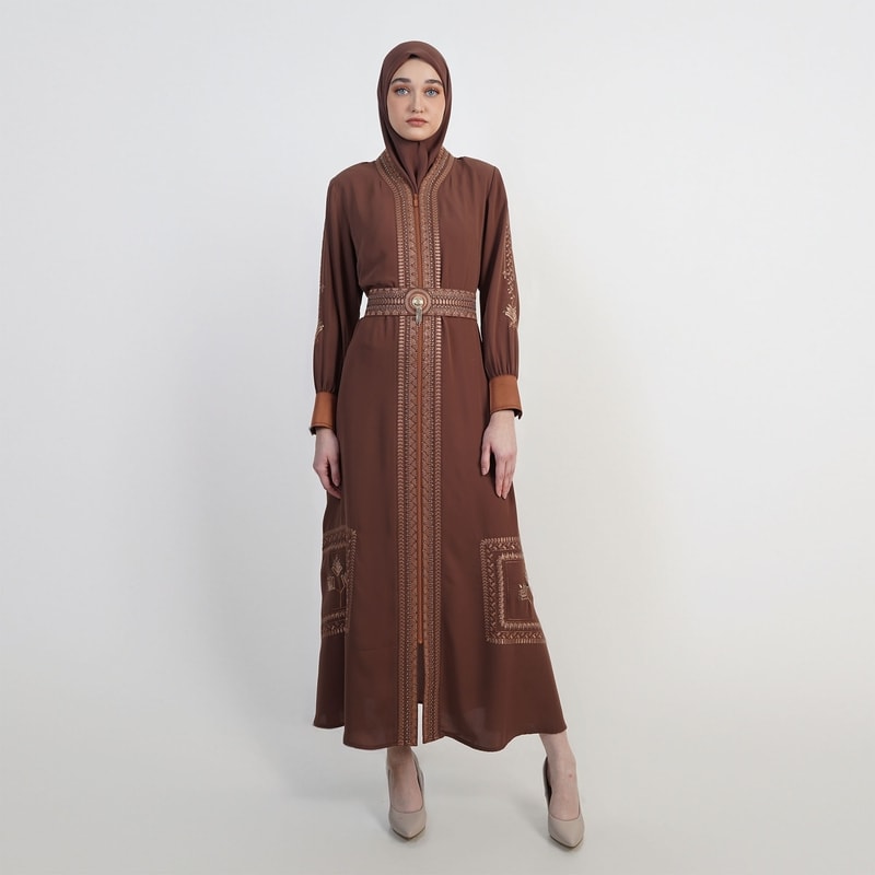 HIKMAT A9866-02 - Zahra Gold Serene Abaya