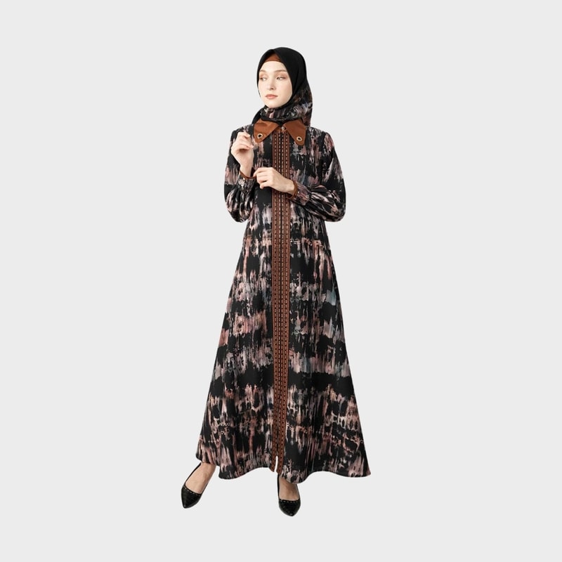 HIKMAT A6675-04 - Sable Radiance Abaya