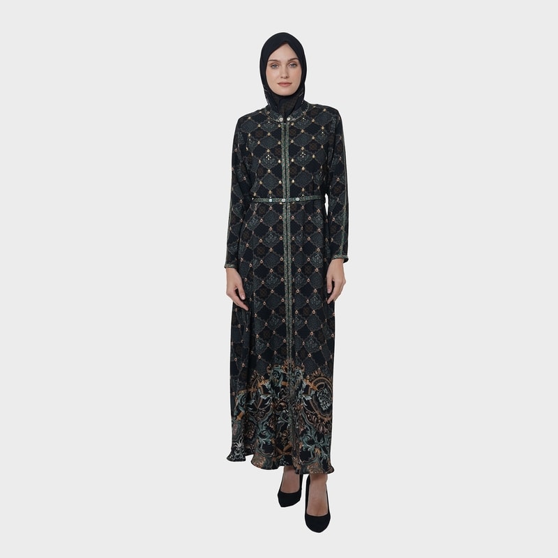 HIKMAT A3027 - Royal Blossom Abaya