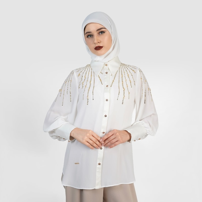 HIKMAT B5123 - Lucent Grace Blouse