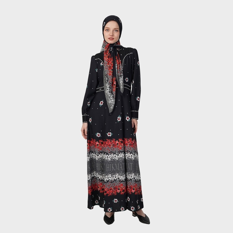 HIKMAT A6443 - Fiori Grace Abaya