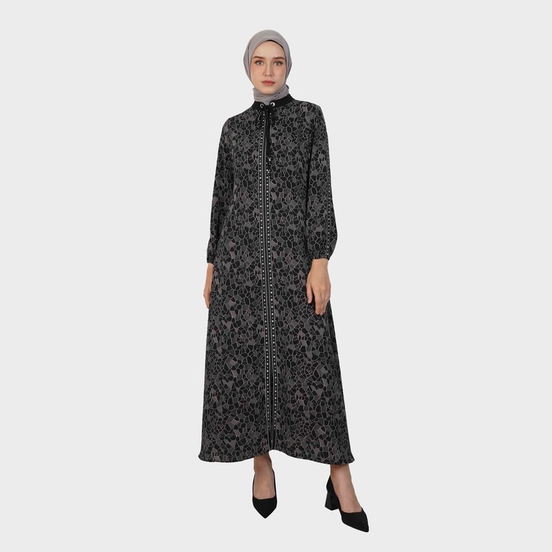 HIKMAT A8840 - Elstone Lattice Abaya