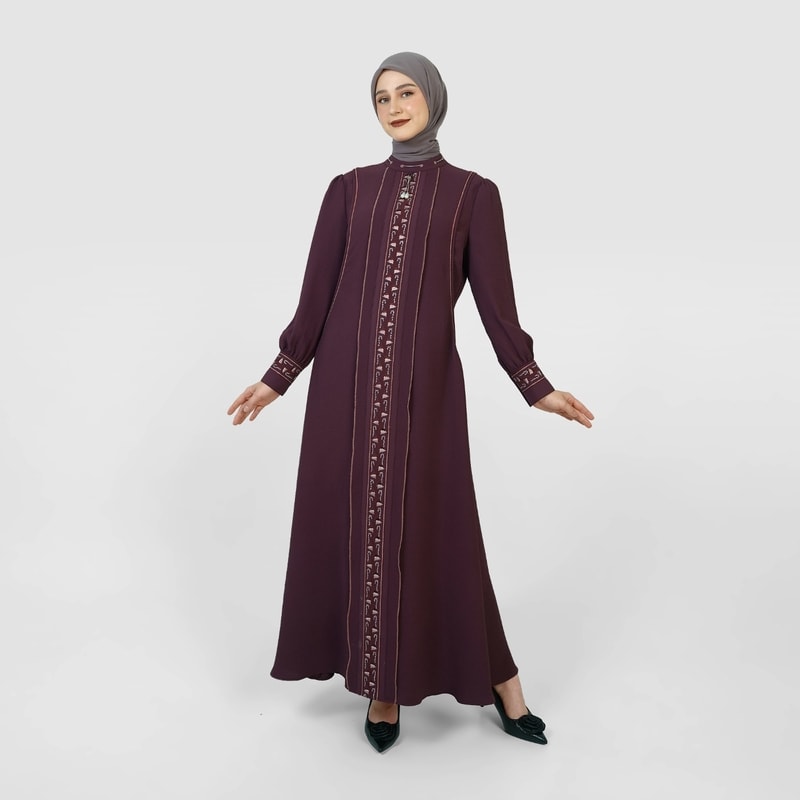 HIKMAT A202552 - Embossa Flow Abaya
