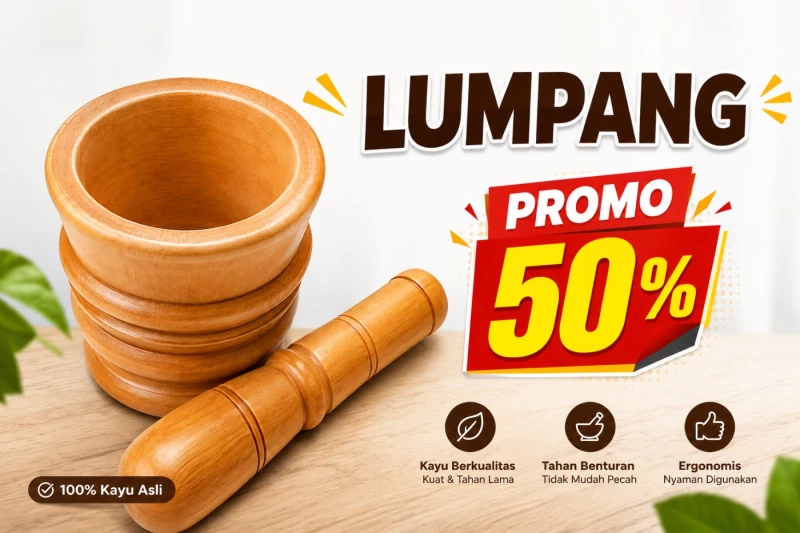 Stok Lumpang Kayu Jati tersedia banyak