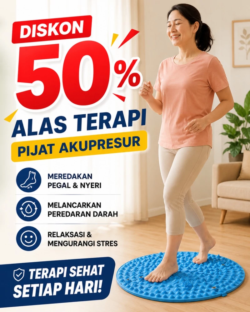 Alas Terapi Pijat Akupresur Diskon 50%
