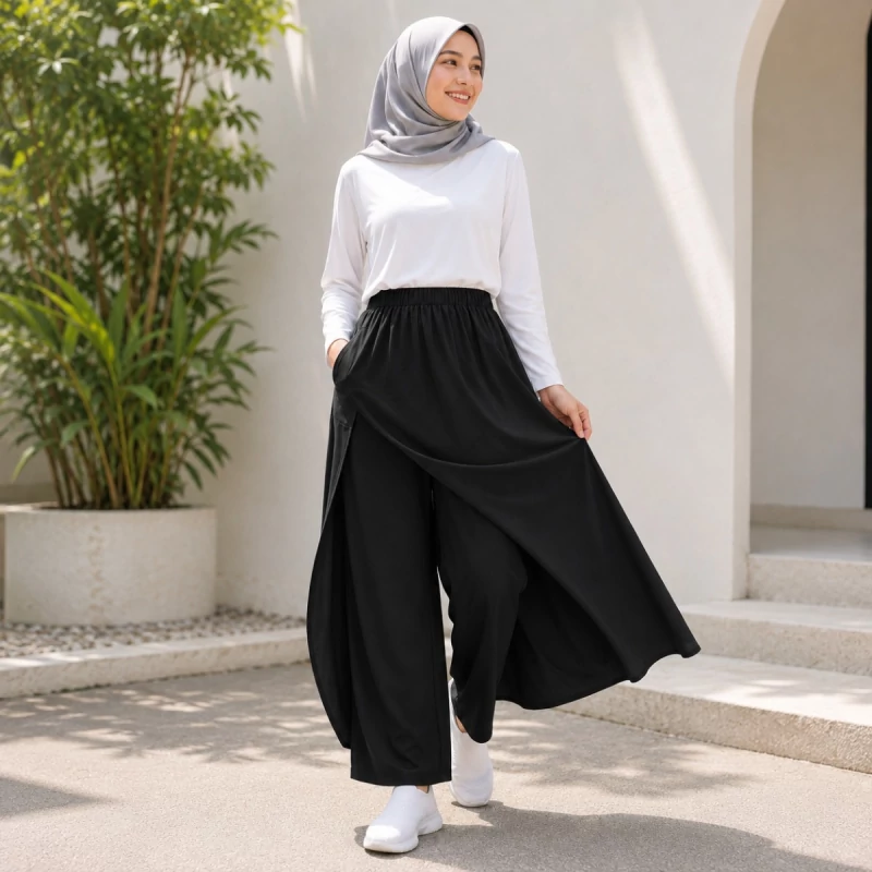 Active Skirt Hitam