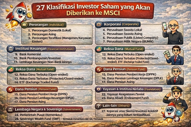 27 Klasifikasi Investor Saham Setelah MSCI