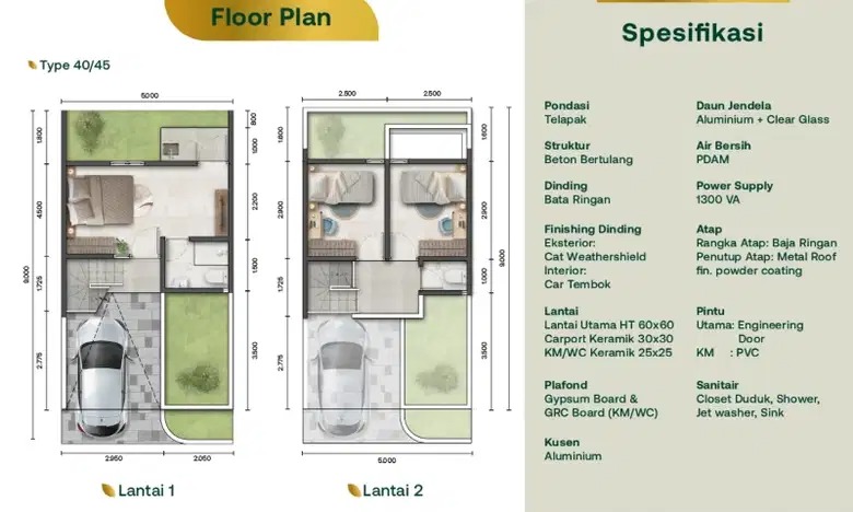 Layout Palm Town House