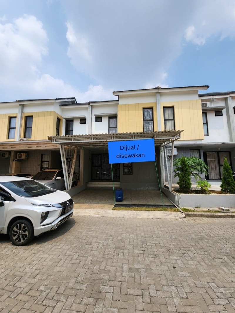 Disewakan atau dikontrakan Rumah Deltamas Cluster Naraya Semi furnish Bisa untuk Mess bisa sewa 6 bulan